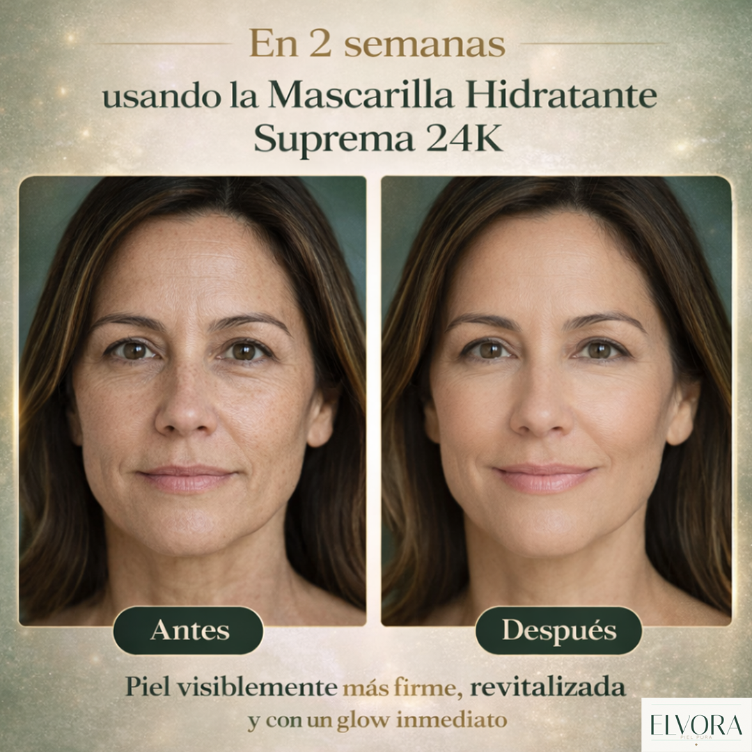 Mascarilla Facial Suprema Oro 24K ✨ Efecto Lifting Inmediato