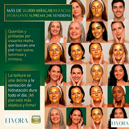 Mascarilla Facial Suprema Oro 24K ✨ Efecto Lifting Inmediato